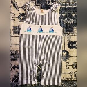 Nautical Striped Kids One Piece